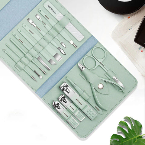 16-Piece Stainless Steel Manicure Set