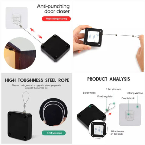 Hands Free Automatic Sensor Punch Free Door Closer Automatic Shutdown